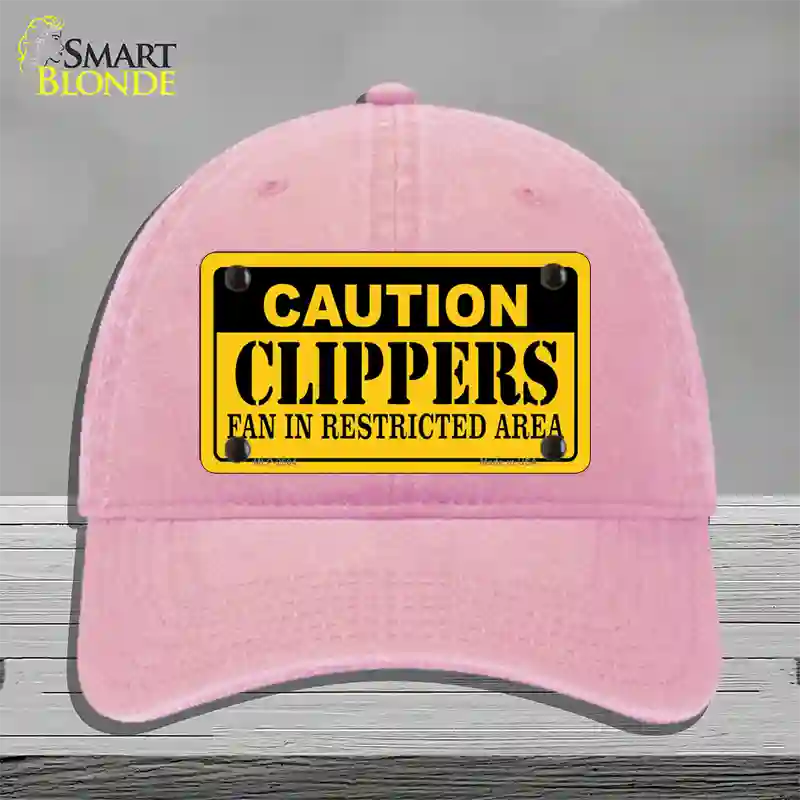 Caution Clippers Fan Novelty License Plate Hat Unconstructed Cotton / Pink