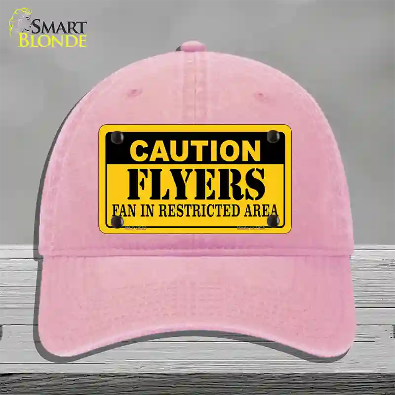 Caution Flyers Novelty License Plate Hat Unconstructed Cotton / Pink