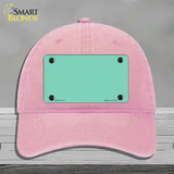 Mint Solid Novelty License Plate Hat Unconstructed Cotton / Pink