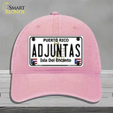 Adjuntas Novelty License Plate Hat Unconstructed Cotton / Pink