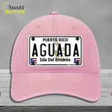 Aguada Puerto Rico Novelty License Plate Hat Unconstructed Cotton / Pink