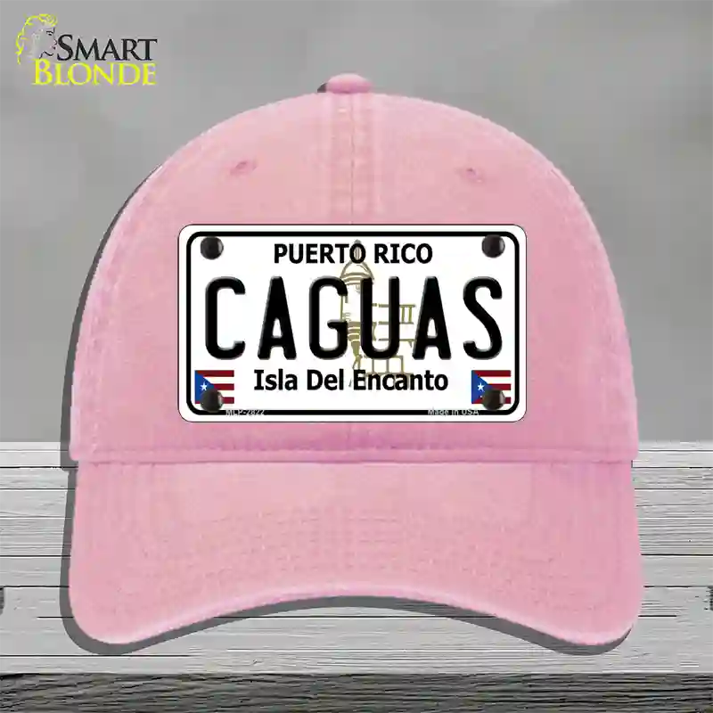 Caguas Novelty License Plate Hat Unconstructed Cotton / Pink