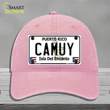 Camuy Novelty License Plate Hat Unconstructed Cotton / Pink