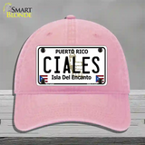 Ciales Novelty License Plate Hat Unconstructed Cotton / Pink