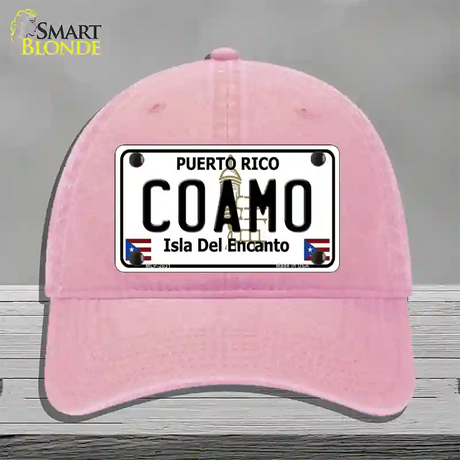 Coamo Novelty License Plate Hat Unconstructed Cotton / Pink