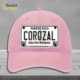 Corozal Novelty License Plate Hat Unconstructed Cotton / Pink