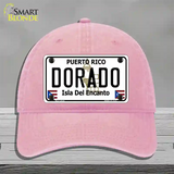 Dorado Novelty License Plate Hat Unconstructed Cotton / Pink