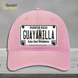 Guayanilla Puerto Rico Novelty License Plate Hat Unconstructed Cotton / Pink