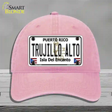 Trujillo Alto Puerto Rico Novelty License Plate Hat Unconstructed Cotton / Pink