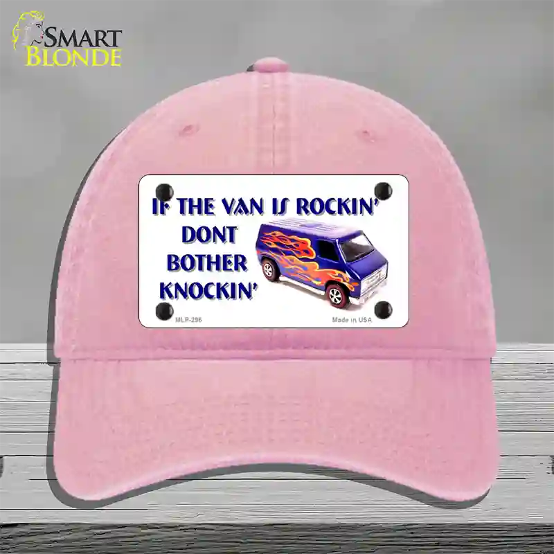 If Vans Rockin Novelty License Plate Hat Unconstructed Cotton / Pink