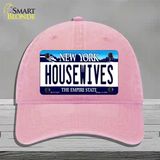 Housewives New York Novelty License Plate Hat Unconstructed Cotton / Pink