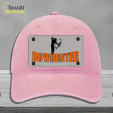 Bow Hunter Novelty License Plate Hat Unconstructed Cotton / Pink