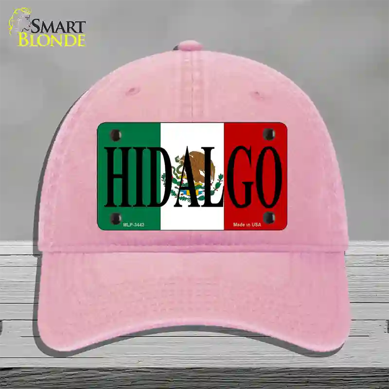 Hidalgo Novelty License Plate Hat Unconstructed Cotton / Pink