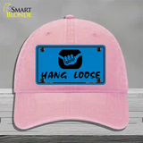 Hang Loose Novelty License Plate Hat Unconstructed Cotton / Pink