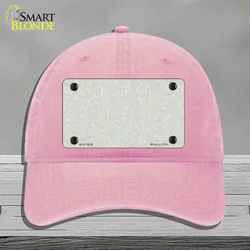 Fish Scale Novelty License Plate Hat Unconstructed Cotton / Pink