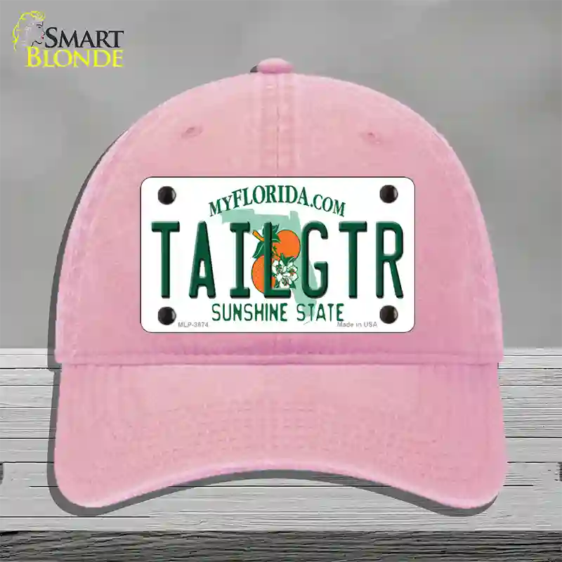 Tailgtr Florida Novelty License Plate Hat Unconstructed Cotton / Pink