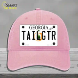 Tailgtr Georgia Novelty License Plate Hat Unconstructed Cotton / Pink