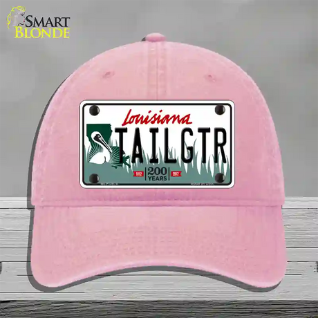 Tailgtr Louisiana Novelty License Plate Hat Unconstructed Cotton / Pink