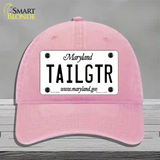 Tailgtr Maryland Novelty License Plate Hat Unconstructed Cotton / Pink