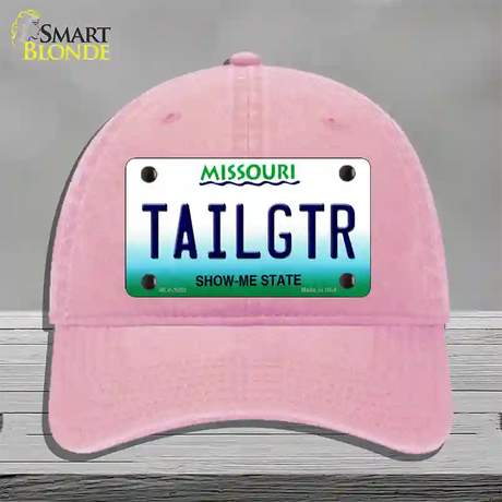 Tailgtr Missouri Novelty License Plate Hat Unconstructed Cotton / Pink