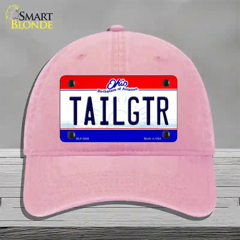 Tailgtr Ohio State Novelty License Plate Hat Unconstructed Cotton / Pink