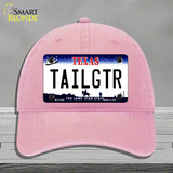 Tailgtr Texas Novelty License Plate Hat Unconstructed Cotton / Pink