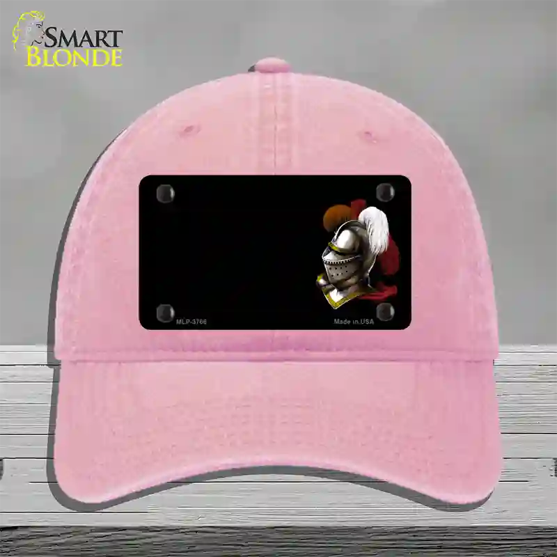 Armor Offset Novelty License Plate Hat Unconstructed Cotton / Pink