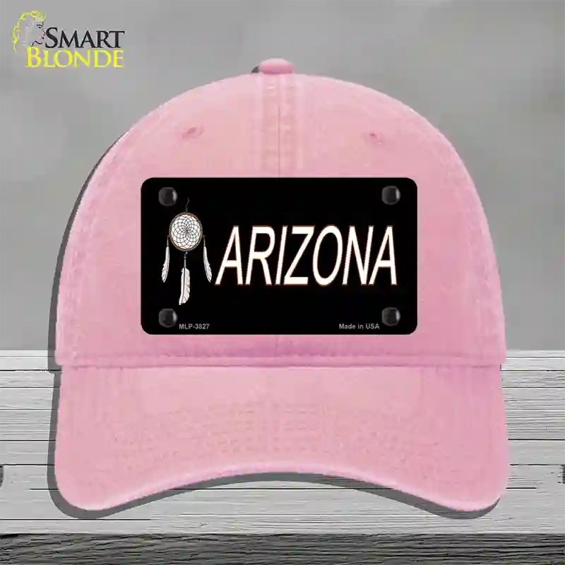 Dreamweaver Offset Arizona Novelty License Plate Hat Unconstructed Cotton / Pink