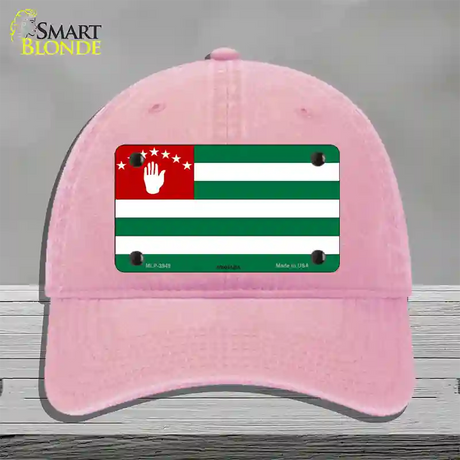 Abkhazia Flag Novelty License Plate Hat Unconstructed Cotton / Pink