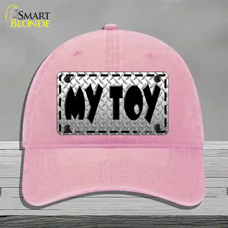 My Toy Novelty License Plate Hat Unconstructed Cotton / Pink