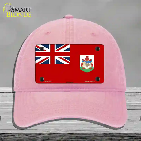 Bermuda Flag Novelty License Plate Hat Unconstructed Cotton / Pink