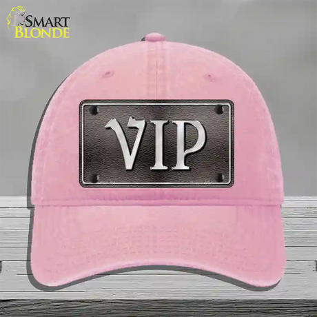 VIP Novelty License Plate Hat Unconstructed Cotton / Pink