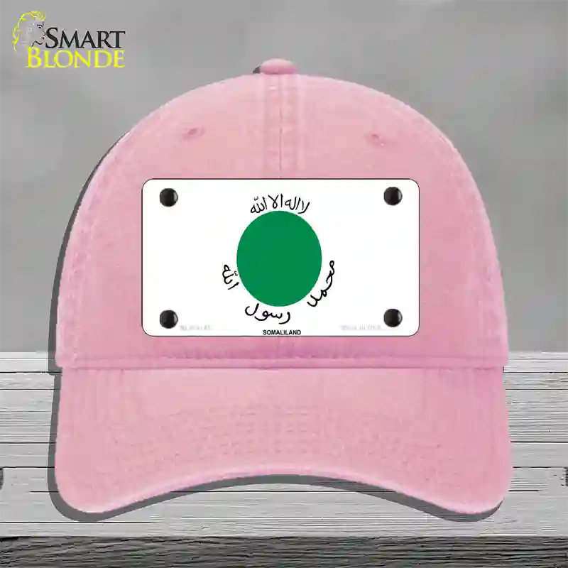 Somaliland Flag Novelty License Plate Hat Unconstructed Cotton / Pink