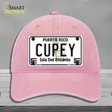 Cupey Puerto Rico Novelty License Plate Hat Unconstructed Cotton / Pink