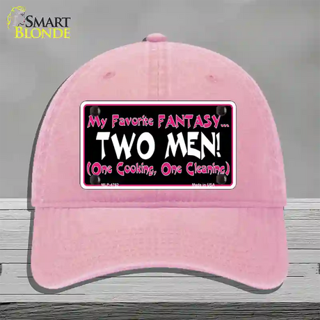 My Favorite Fantasy Novelty License Plate Hat Unconstructed Cotton / Pink