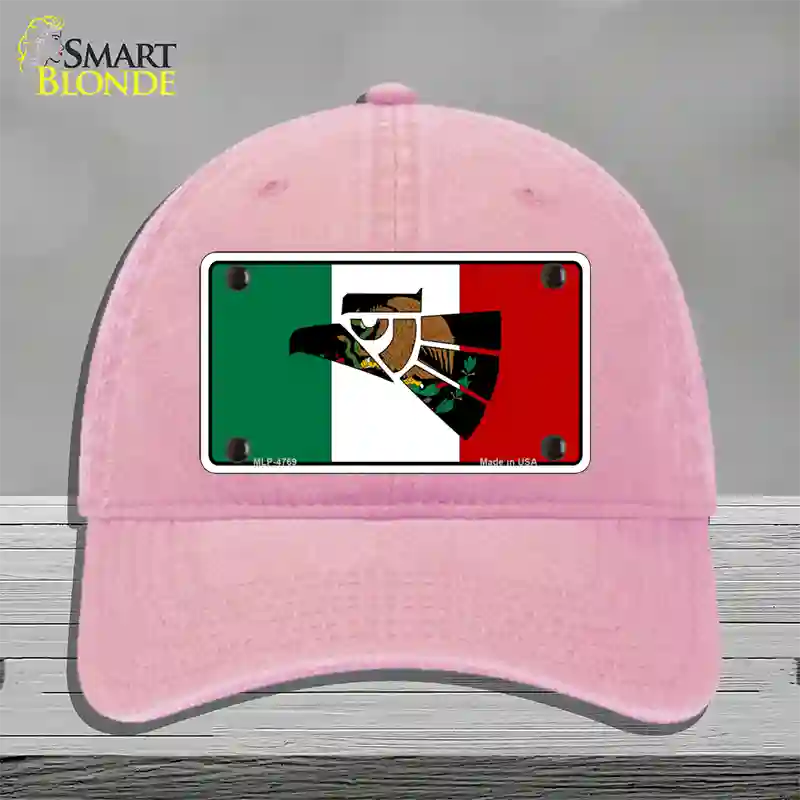 Made In Mexico Flag Novelty License Plate Hat Unconstructed Cotton / Pink