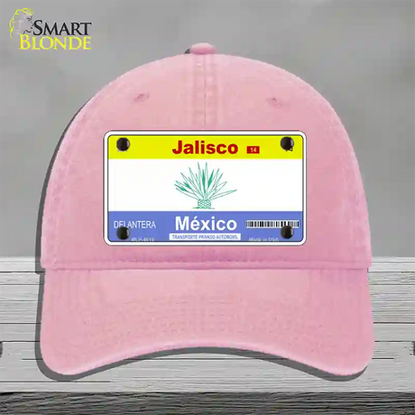 Jalisco Mexico Blank Novelty License Plate Hat Unconstructed Cotton / Pink