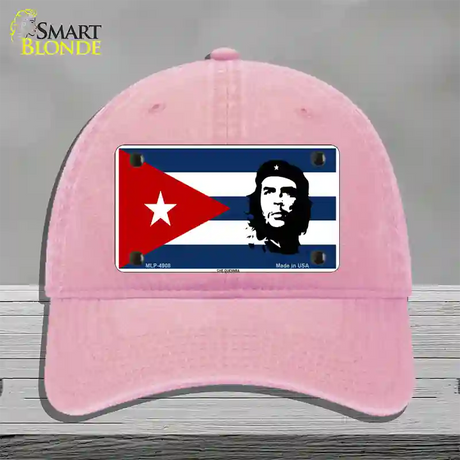 Che Guevara Flag Novelty License Plate Hat Unconstructed Cotton / Pink