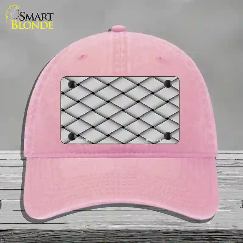 Weave Customizable Novelty License Plate Hat Unconstructed Cotton / Pink