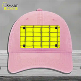 Web Yellow Novelty License Plate Hat Unconstructed Cotton / Pink