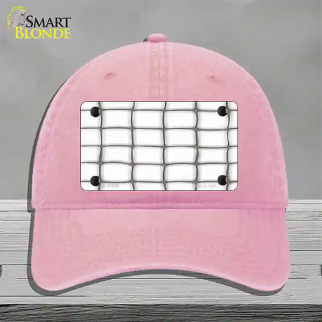 Web White Novelty License Plate Hat Unconstructed Cotton / Pink