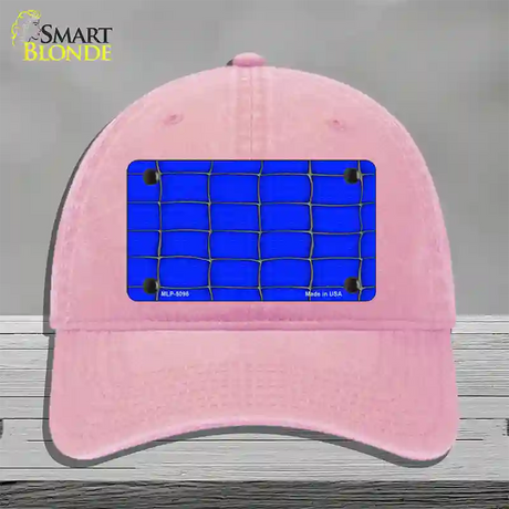 Web Blue Novelty License Plate Hat Unconstructed Cotton / Pink