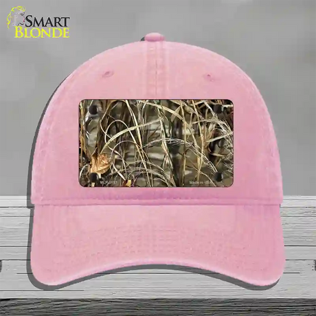 Camo Sticks Novelty License Plate Hat Unconstructed Cotton / Pink