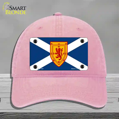 Scotland St Andrews Flag Novelty License Plate Hat Unconstructed Cotton / Pink