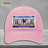 Pawleys Island South Carolina Novelty License Plate Hat Unconstructed Cotton / Pink