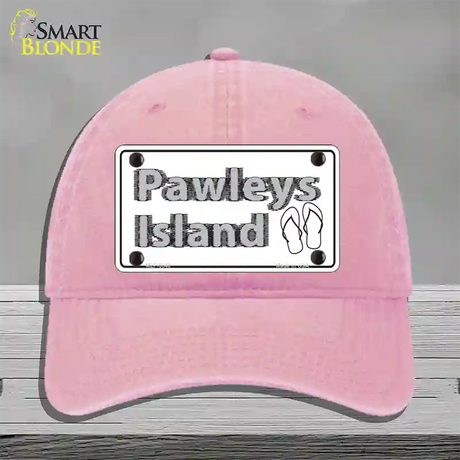 Pawleys Island Flip Flops Novelty License Plate Hat Unconstructed Cotton / Pink