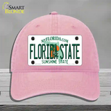 Florida State Univ Novelty License Plate Hat Unconstructed Cotton / Pink