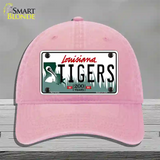 Tigers Louisiana Novelty License Plate Hat Unconstructed Cotton / Pink