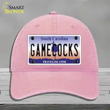 Gamecocks South Carolina Novelty License Plate Hat Unconstructed Cotton / Pink