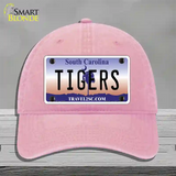 Tigers South Carolina Novelty License Plate Hat Unconstructed Cotton / Pink